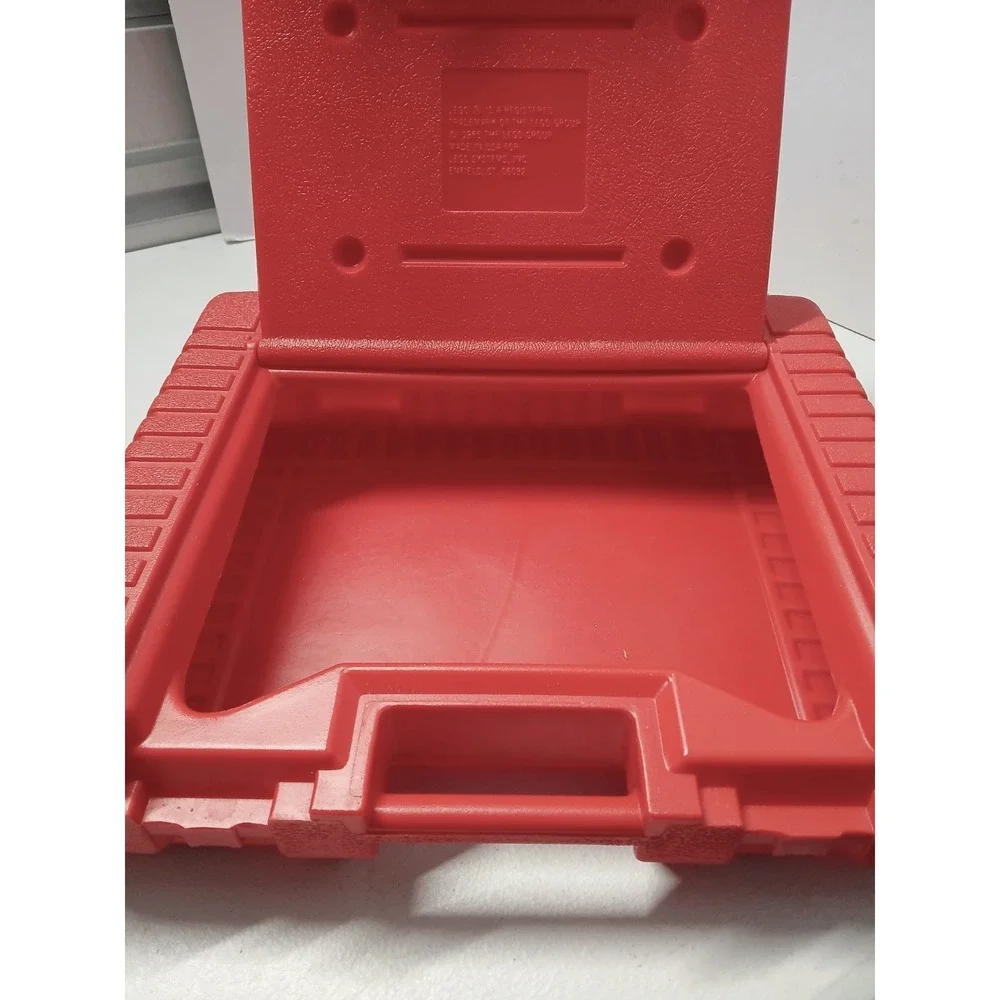 Vintage 80s Lego Red Hard‎ Plastic Storage Travel Carrying Case Box 1985 USA 14
